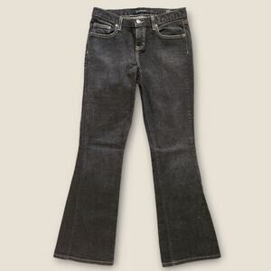 Calvin Klein Women's Flare Black/Charcoal rinse Midrise Jeans Size 4